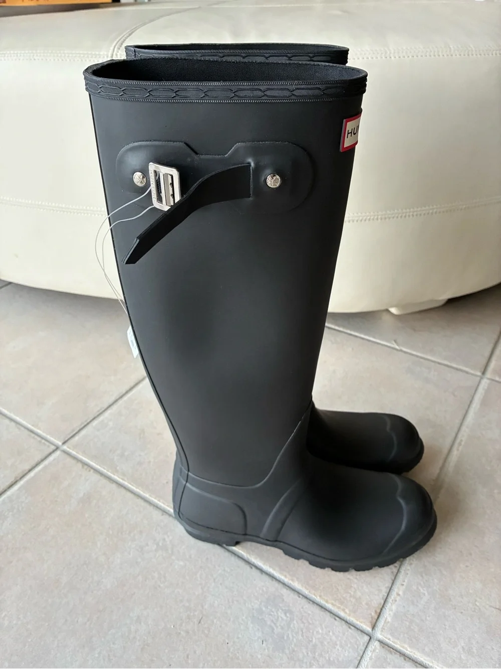 Hunter Black Gloss Rain Boots